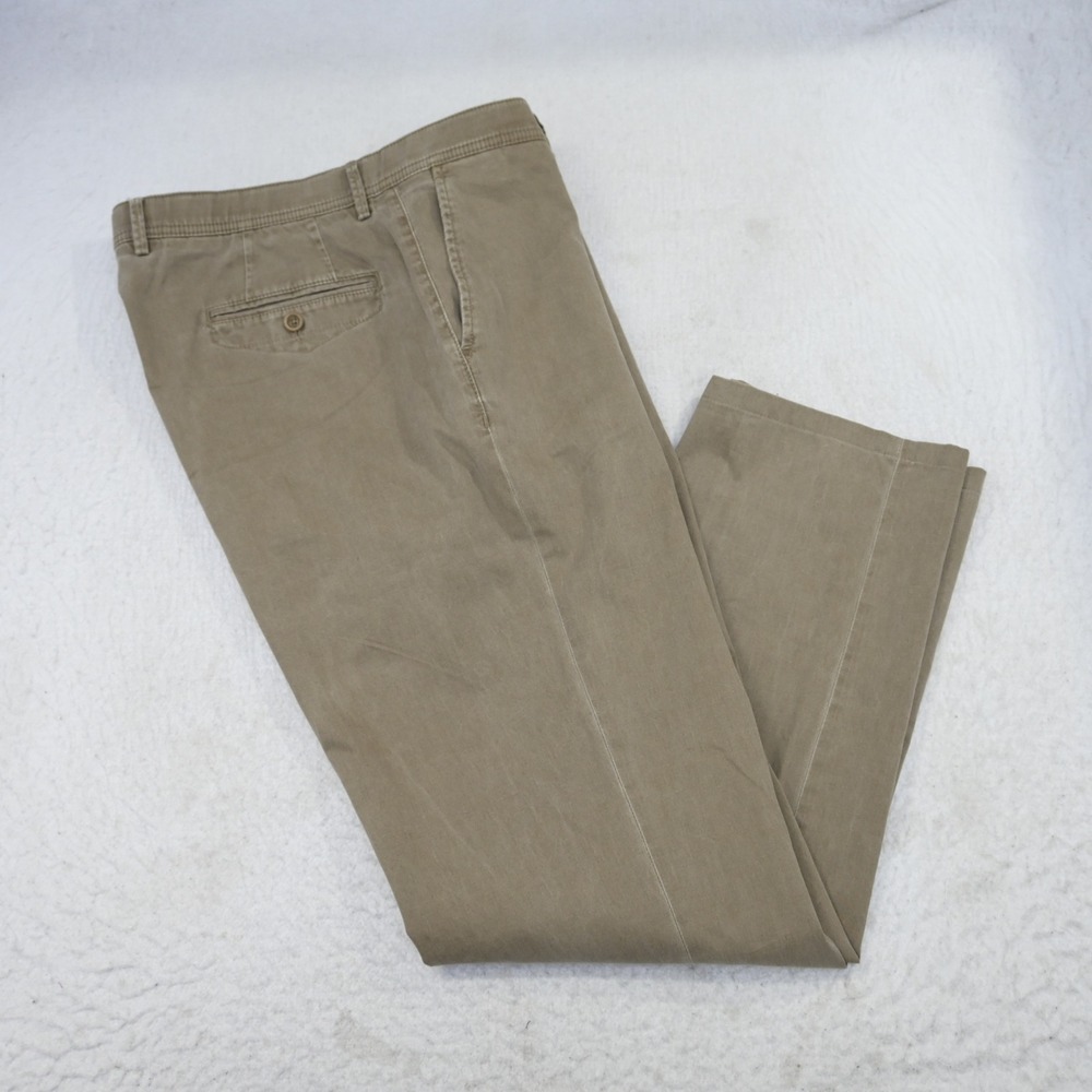 Ballin Mansfield Chino Pants Mens 38 x 32" Tobacco Brown Cotton Stretch Flat